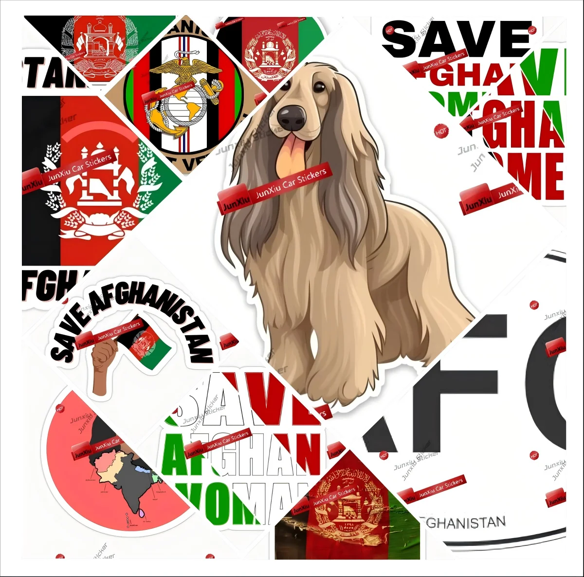 Afghan Hound Dog Decal Sticker Flag Afg Afghan Special Operations JTF Afghanistan 3 U.S. Army STICKER Vinyl Die-Cut Stickers PVC
Afghan Hound Dog Decal Sticker Flag Afg Afghan Special Operations JTF Afghanistan 3 U.S. Army STICKER Vinyl Die-Cut Stickers PVC