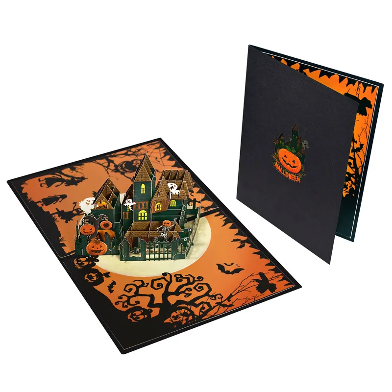 2Pcs Halloween Spiders Castles 3D Popup Greeting Card Halloween Surprise Card Beautiful 3D Spiders Castles Greeting Card
2Pcs Halloween Spiders Castles 3D Popup Greeting Card Halloween Surprise Card Beautiful 3D Spiders Castles Greeting Card