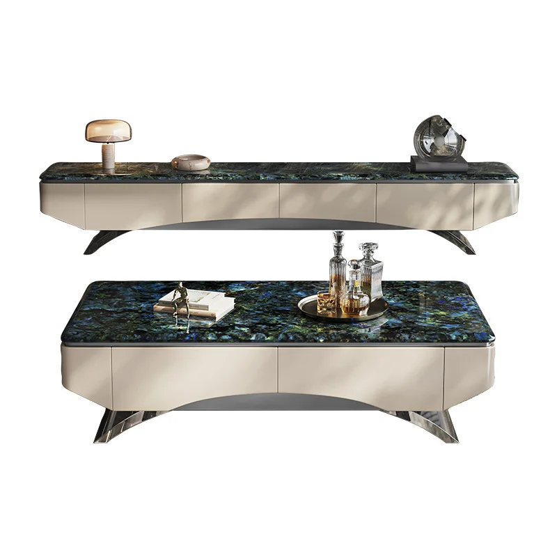 Natural, marble, blue jadeite, acrylic, coffee table, TV cabinet, combination, light luxury
Natural, marble, blue jadeite, acrylic, coffee table, TV cabinet, combination, light luxury