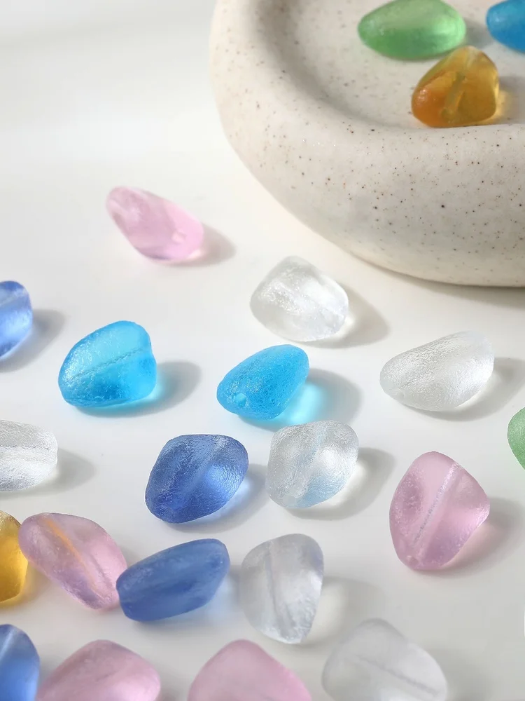 Handmade Beads Lampwork Fused Glass Irregular apes Transparent Frosted Surface for DIY Bracelet Nelace Material Accories
Handmade Beads Lampwork Fused Glass Irregular apes Transparent Frosted Surface for DIY Bracelet Nelace Material Accories