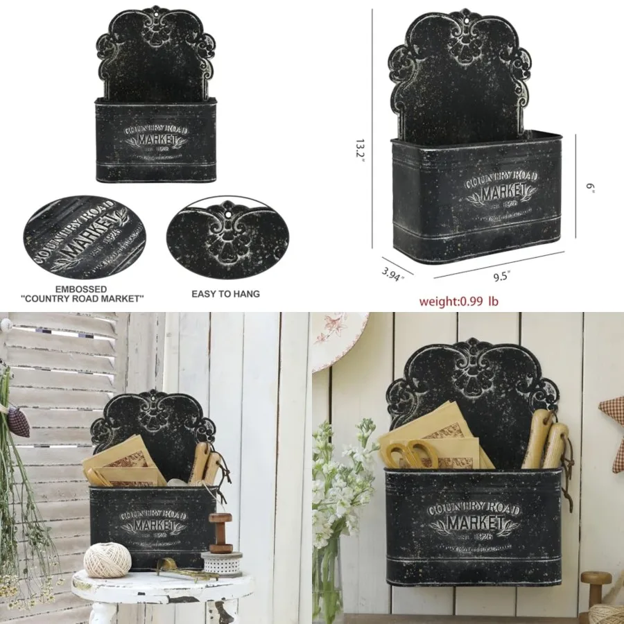 Metal Hanging Storage Baskets Wall Baskets for Mail, Files, Flowers, Books and Accessories, Wall-Mounted Organizer for Entryway
Metal Hanging Storage Baskets Wall Baskets for Mail, Files, Flowers, Books and Accessories, Wall-Mounted Organizer for Entryway