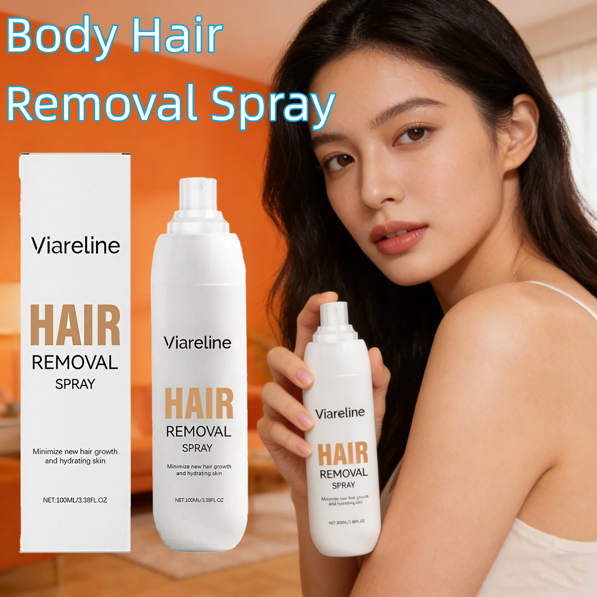 EELHOE Спрей для удаления волос на теле, снимающий дискомфорт, придающий рост волос, глубокое увлажнение, безболезненный, освежающий, спрей для гладкой кожи и очистки
EELHOE Спрей для удаления волос на теле, снимающий дискомфорт, придающий рост волос, глубокое увлажнение, безболезненный, освежающий, спрей для гладкой кожи и очистки