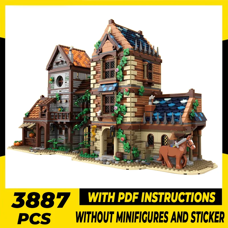 Medieval Village Model Moc Building Bricks Medieval Style Streets Technology Modular Blocks Gift Christmas Toy DIY Sets Assembly
Medieval Village Model Moc Building Bricks Medieval Style Streets Technology Modular Blocks Gift Christmas Toy DIY Sets Assembly