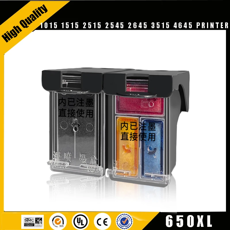 Einkshop 650XL Ink Cartridges Replacement For HP 650 HP650 XL Compatible Deskjet 1015 1515 2515 2645 3510 4518 4645 Printer
Einkshop 650XL Ink Cartridges Replacement For HP 650 HP650 XL Compatible Deskjet 1015 1515 2515 2645 3510 4518 4645 Printer