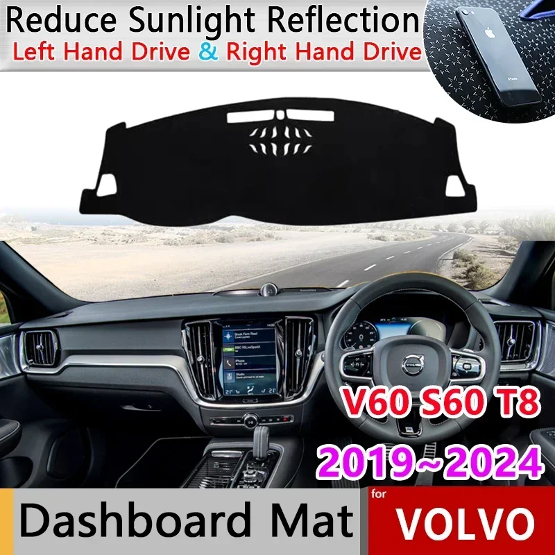 for Volvo V60 S60 T8 2019~2024 2020 2021 Liner Anti-Slip Mat Dashboard Cover Pad Sunshade Dashmat Carpet Dash Car Accessories
for Volvo V60 S60 T8 2019~2024 2020 2021 Liner Anti-Slip Mat Dashboard Cover Pad Sunshade Dashmat Carpet Dash Car Accessories