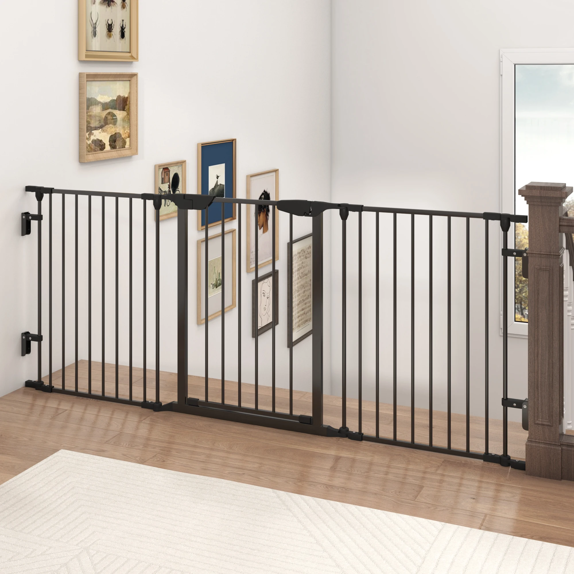 3-Panel,30" H, Black,74" Wide Baby Gate Metal Safety Playpen - Fireplace Fence for Toddler/Pet/Dog
3-Panel,30" H, Black,74" Wide Baby Gate Metal Safety Playpen - Fireplace Fence for Toddler/Pet/Dog