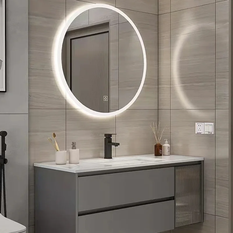 Marble Smart Bathroom Vanity Cabinet minimalist Mirror Looking Combination Wash Basin mobili per la casa Toilet furniture Drawer
Marble Smart Bathroom Vanity Cabinet minimalist Mirror Looking Combination Wash Basin mobili per la casa Toilet furniture Drawer