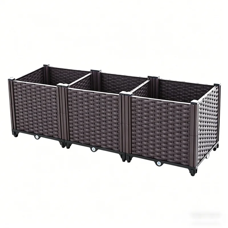 Deepened 4 Tier Planter Box 148x37x34cm Vegetable Flower Herb Grow Kit Outdoor Indoor Balcony Garden Plastic Raised Bed Patio Wh
Deepened 4 Tier Planter Box 148x37x34cm Vegetable Flower Herb Grow Kit Outdoor Indoor Balcony Garden Plastic Raised Bed Patio Wh