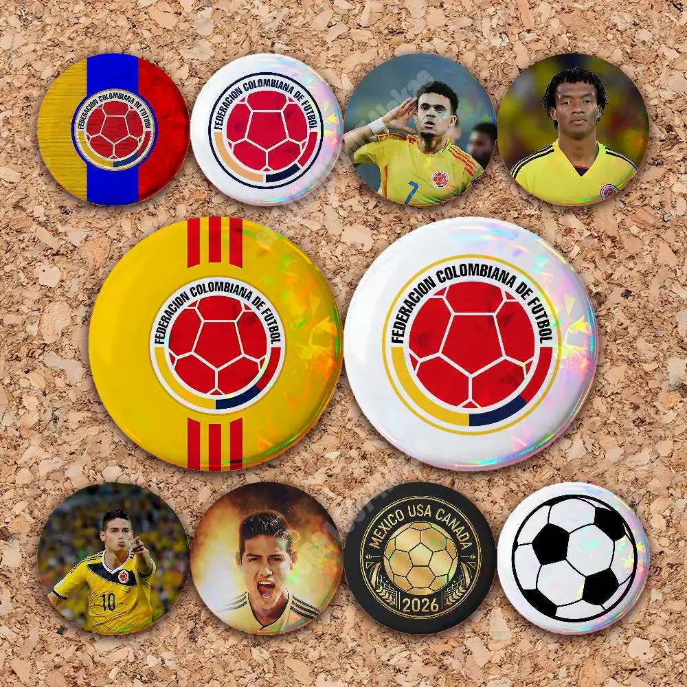 Colombia Football 2026 Soccer Button Badge 2PC Sets for Bags & Clothes & Accessories Metal Pin Stylish Decoration
Colombia Football 2026 Soccer Button Badge 2PC Sets for Bags & Clothes & Accessories Metal Pin Stylish Decoration