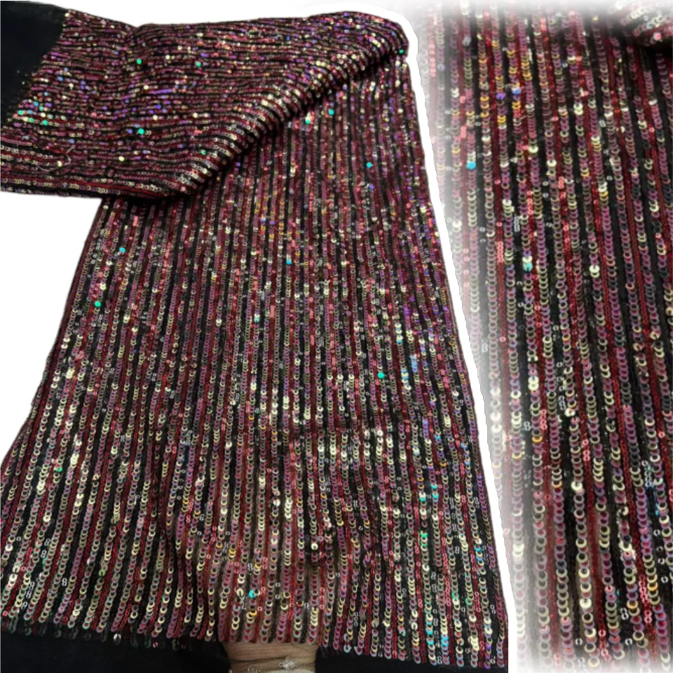 Luxury Purple African Beaded Sequins Lace Fabric 5 Yards Exquisite French Nigerian Tulle Lace Fabric Evening Wedding Dress 2591
Luxury Purple African Beaded Sequins Lace Fabric 5 Yards Exquisite French Nigerian Tulle Lace Fabric Evening Wedding Dress 2591