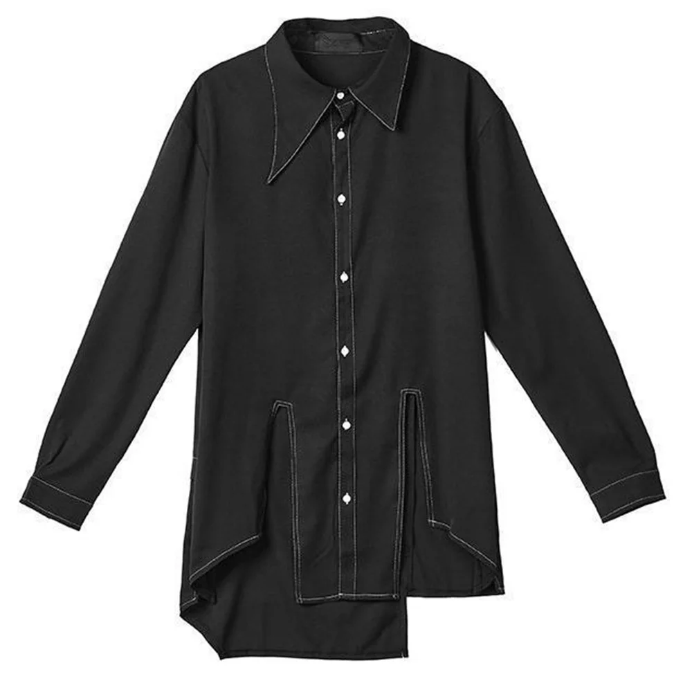 Men's New Irregular Mid-Length Long-Sleeved Shirt Y2k Retro Fashion Casual Versatile Personality Street Trend Gothic Men's Tops
Men's New Irregular Mid-Length Long-Sleeved Shirt Y2k Retro Fashion Casual Versatile Personality Street Trend Gothic Men's Tops