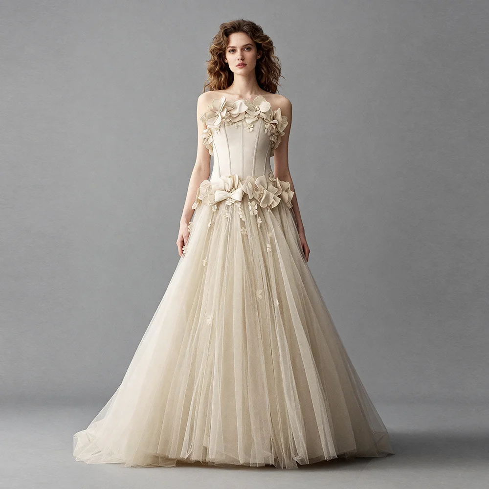 Elegant 3D Floral Evening Gown Luxury Flower Applique Formal Dress for Wedding Party Photoshoot Dresses for Special Occasions
Elegant 3D Floral Evening Gown Luxury Flower Applique Formal Dress for Wedding Party Photoshoot Dresses for Special Occasions