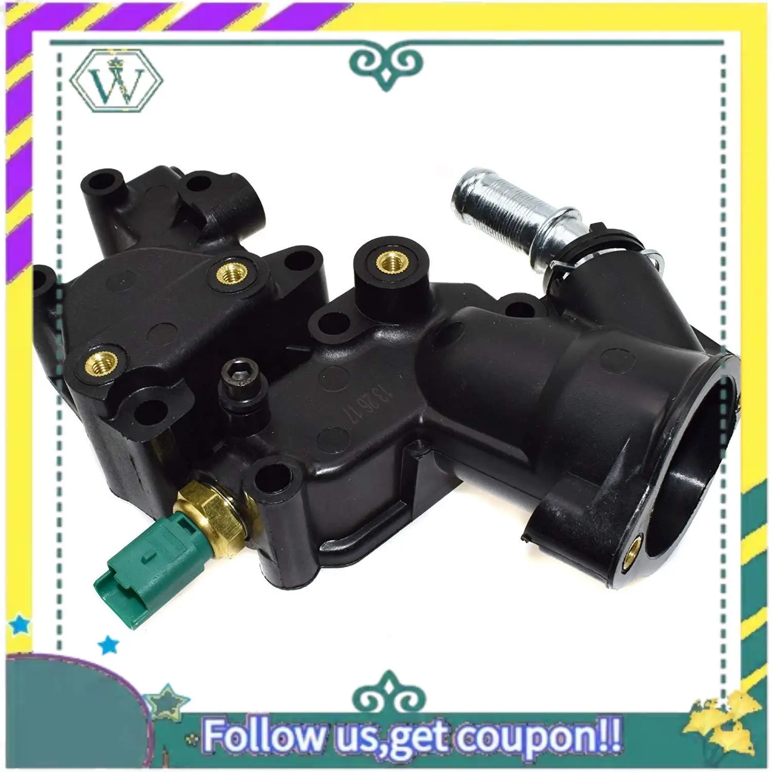 A82U-Thermostat Housing With Sensor For 1007 205 206 207 309 Bipper Citroen BX C2 C3 C15 Nemo 1336Y8
A82U-Thermostat Housing With Sensor For 1007 205 206 207 309 Bipper Citroen BX C2 C3 C15 Nemo 1336Y8