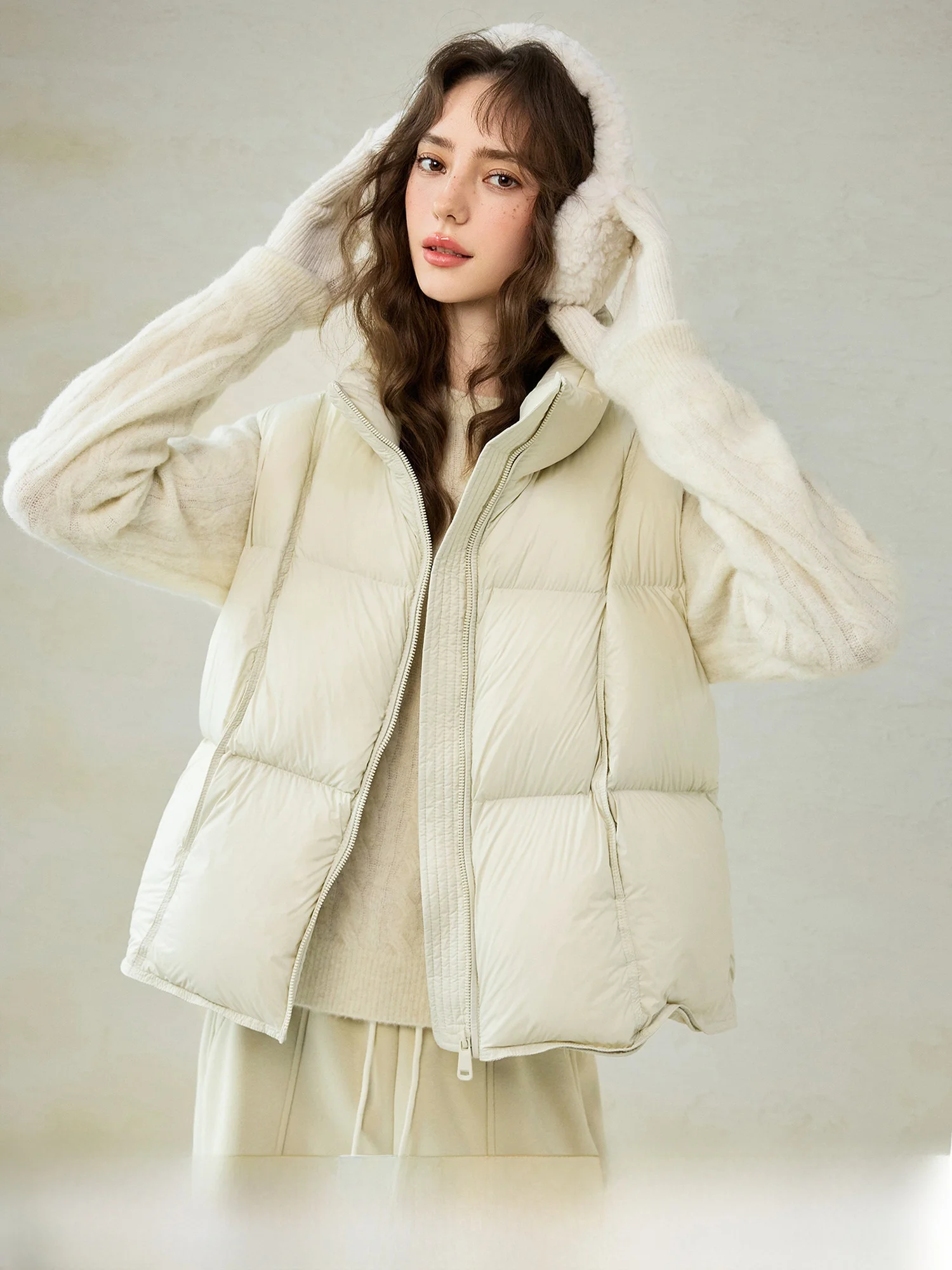 Warmth Pumpkin Valley Lightweight Fce Layered Wear Soft Cloud Fabric 90 Du down 25 New Sle Bread Pattern down Vest
Warmth Pumpkin Valley Lightweight Fce Layered Wear Soft Cloud Fabric 90 Du down 25 New Sle Bread Pattern down Vest