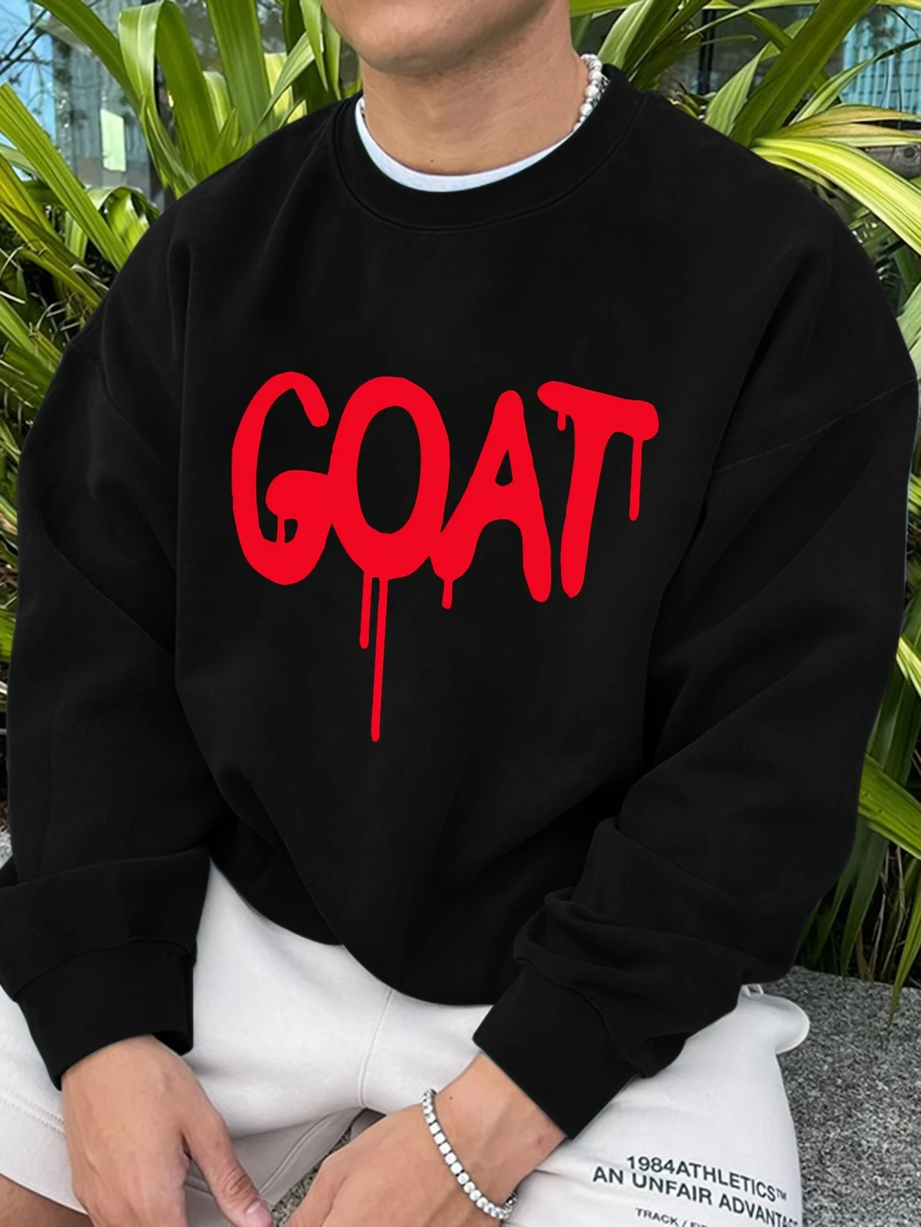 Men's fashionable creative design sporty casual hoodie with GOAT printed pattern
Men's fashionable creative design sporty casual hoodie with GOAT printed pattern