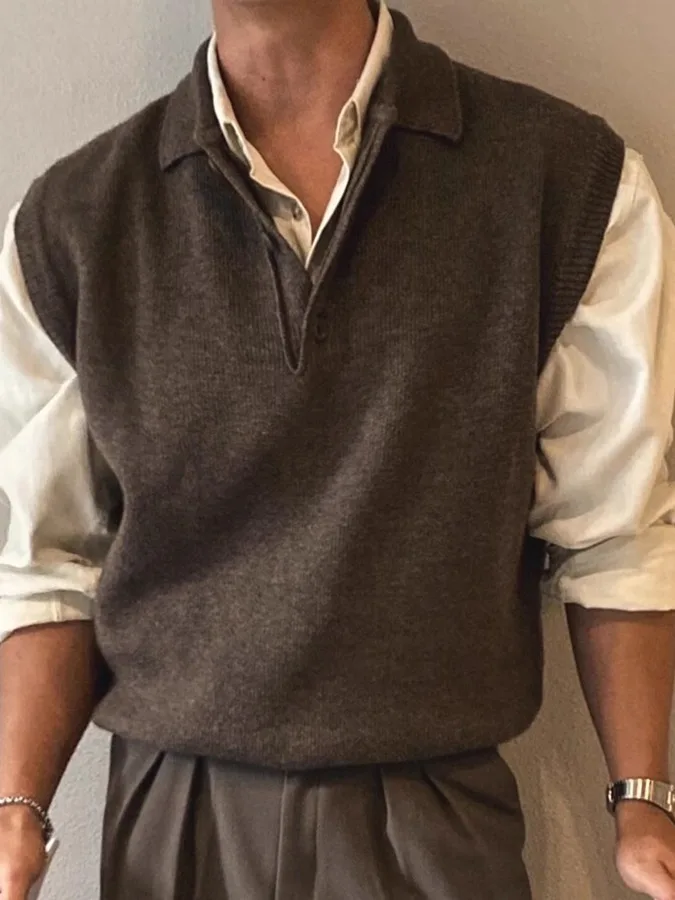 Мужской вязаный шерстяной жилет American Style с воротником, рабочая одежда, майка, нижнее белье, модный тренд, мягкий хлопок
Мужской вязаный шерстяной жилет American Style с воротником, рабочая одежда, майка, нижнее белье, модный тренд, мягкий хлопок