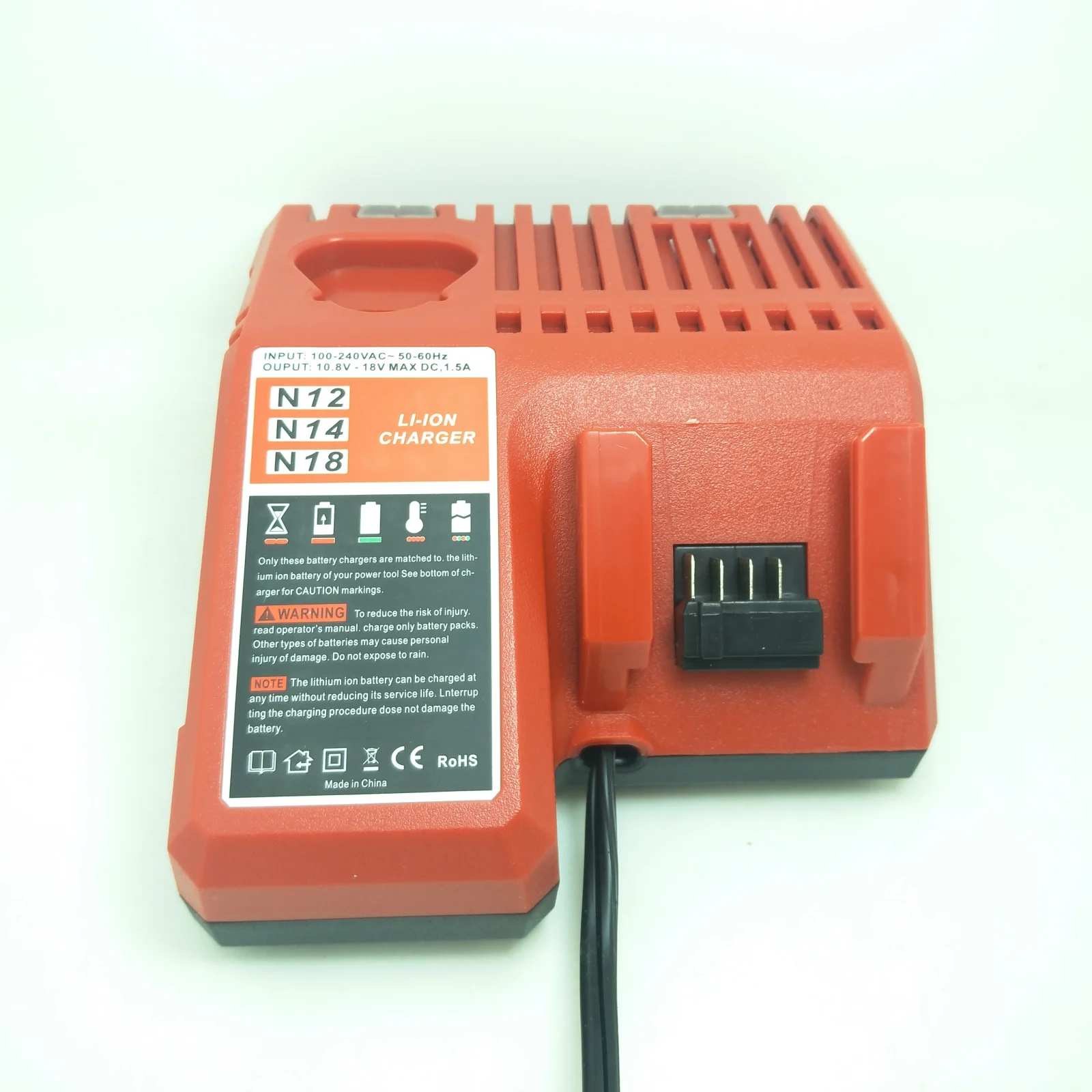 10.8V-18V Replacement Charger For Milwaukee Battery Pin For Lithium Battery Pack Dual Charging 3A with LED Display Rechargeable
10.8V-18V Replacement Charger For Milwaukee Battery Pin For Lithium Battery Pack Dual Charging 3A with LED Display Rechargeable