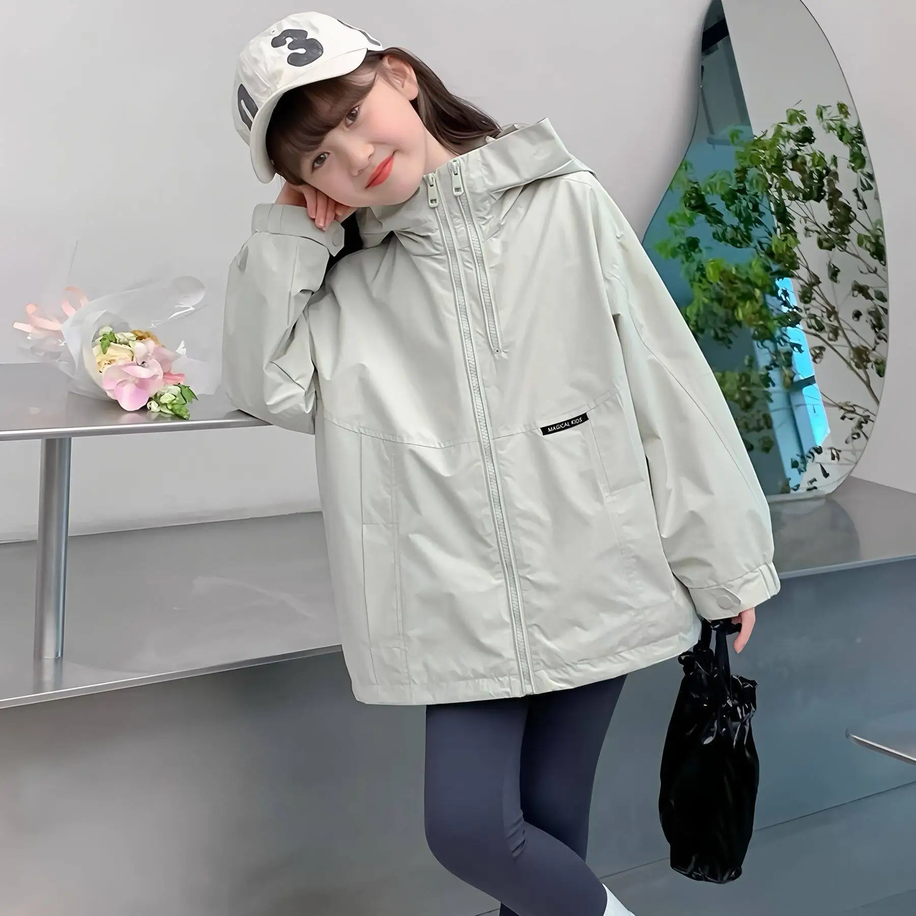 Spring Autumn Girls Leisure Loose Hooded Zip-up Lined Hiking Jacket School Kid Track Coat Top Children Outfit Windbreaker 4-15Yr
Spring Autumn Girls Leisure Loose Hooded Zip-up Lined Hiking Jacket School Kid Track Coat Top Children Outfit Windbreaker 4-15Yr