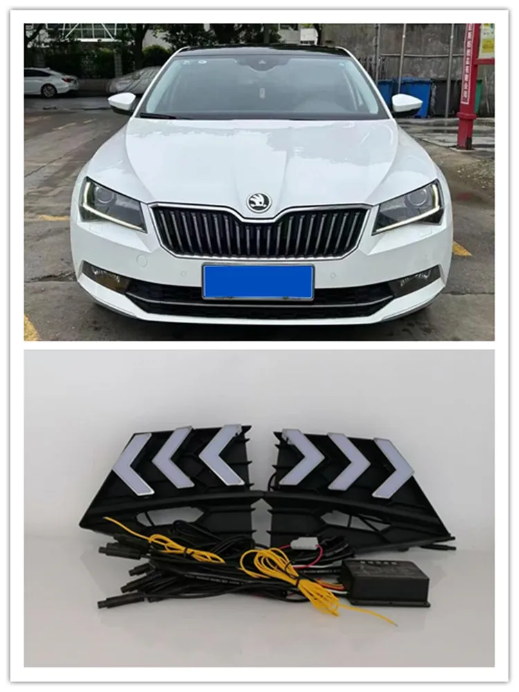 LED DRL For Skoda Superb 2013 2014 2015 Daytime Running Lights Waterproof Daylight Lamp With Dynamic Turning Light
LED DRL For Skoda Superb 2013 2014 2015 Daytime Running Lights Waterproof Daylight Lamp With Dynamic Turning Light