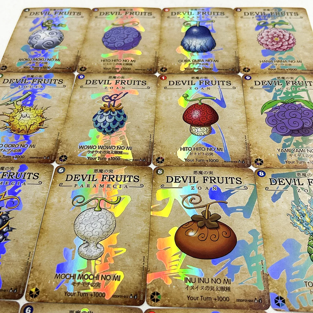 DIY OPCG English Version Devil Fruit Textured Foil Collection Card Devil Fruit Classic Cartoon Anime Game Hobby Card Gift Toys
DIY OPCG English Version Devil Fruit Textured Foil Collection Card Devil Fruit Classic Cartoon Anime Game Hobby Card Gift Toys