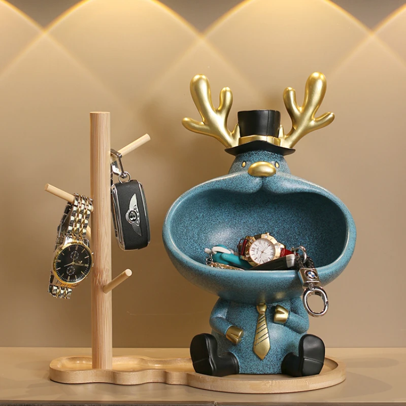 High-End Hallway Elk Key Storage Decoration Home Living Room Light Luxury Shoe Cabinet Decoration Housewarming Birthday Gift
High-End Hallway Elk Key Storage Decoration Home Living Room Light Luxury Shoe Cabinet Decoration Housewarming Birthday Gift