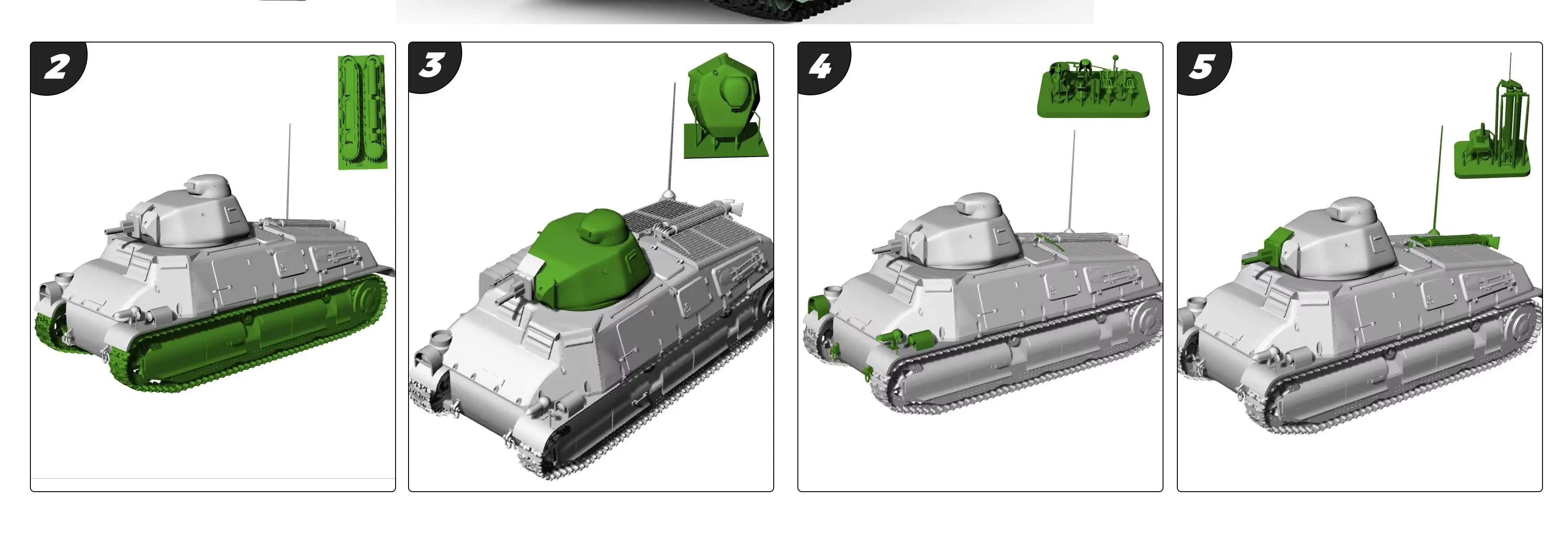 France S-35 Medium Tank MRY-SFW SS661 1/72 1/48 1/35 25mm Military Model Kit
France S-35 Medium Tank MRY-SFW SS661 1/72 1/48 1/35 25mm Military Model Kit