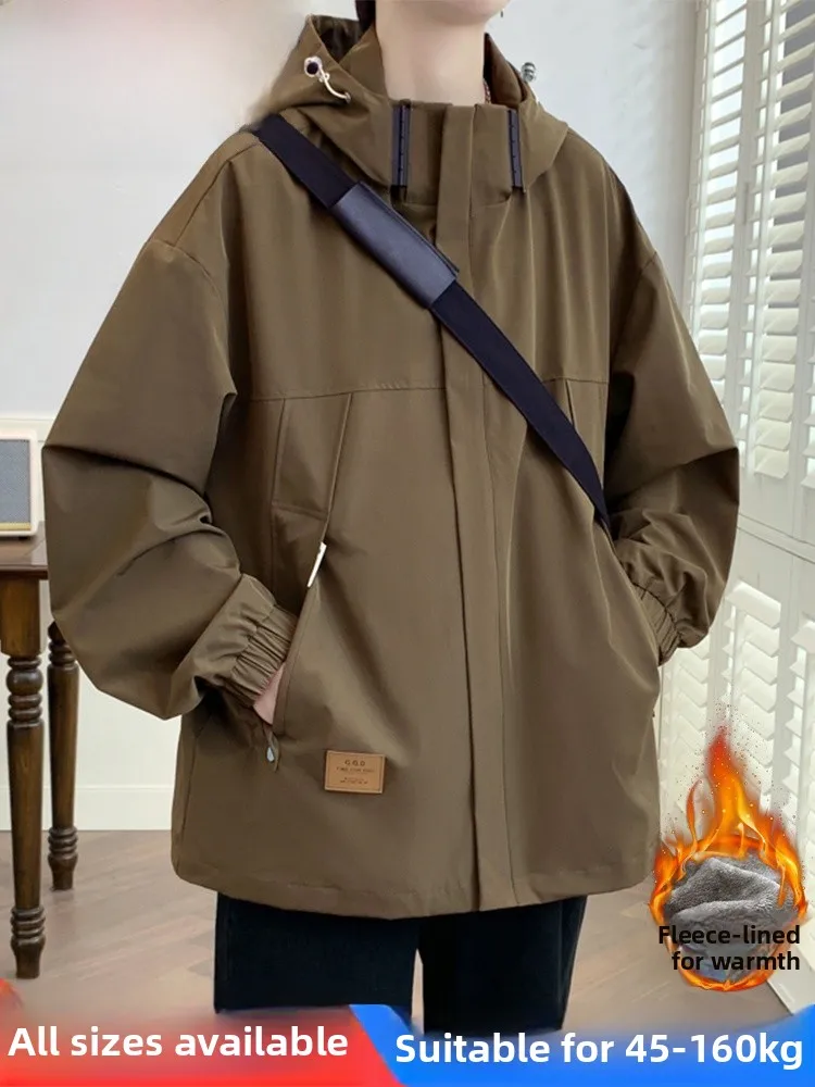 MoChao Men's Workwear Sle Hooded Jaet Fce Lined Loose Fit Windproof Outerwear for Autumn Winter plus Size Casual Coat
MoChao Men's Workwear Sle Hooded Jaet Fce Lined Loose Fit Windproof Outerwear for Autumn Winter plus Size Casual Coat