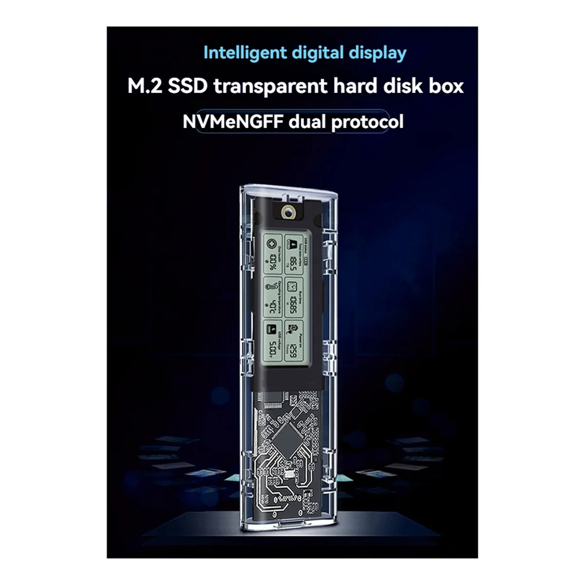 Модернизированный корпус SSD с двумя протоколами M.2 NVME/NGFF, прозрачный корпус для жесткого диска
Модернизированный корпус SSD с двумя протоколами M.2 NVME/NGFF, прозрачный корпус для жесткого диска
