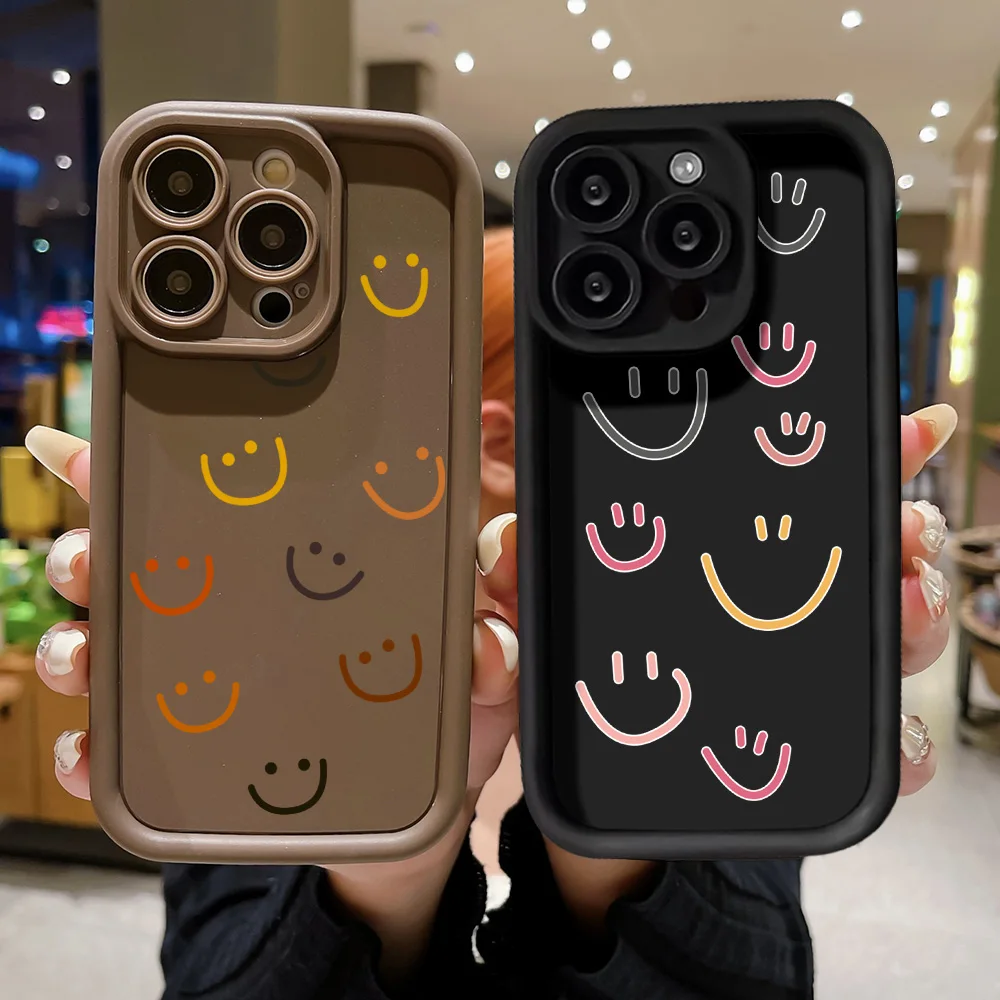 Cute Smile Pattern Matte Silicone Phone Case for iPhone 11 Case iPhone 16 15 14 12 13 Pro Max XR XS Max 7 8 Plus SE 3 Soft Cover
Cute Smile Pattern Matte Silicone Phone Case for iPhone 11 Case iPhone 16 15 14 12 13 Pro Max XR XS Max 7 8 Plus SE 3 Soft Cover