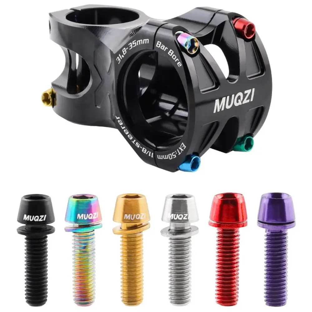 6pcs/set Titanium-plated Bicycle Handlebar Screws Stainless Steel M5 * 17MM Bicycle Disc Brake Caliper Bolt Fix Bolt Colorful
6pcs/set Titanium-plated Bicycle Handlebar Screws Stainless Steel M5 * 17MM Bicycle Disc Brake Caliper Bolt Fix Bolt Colorful