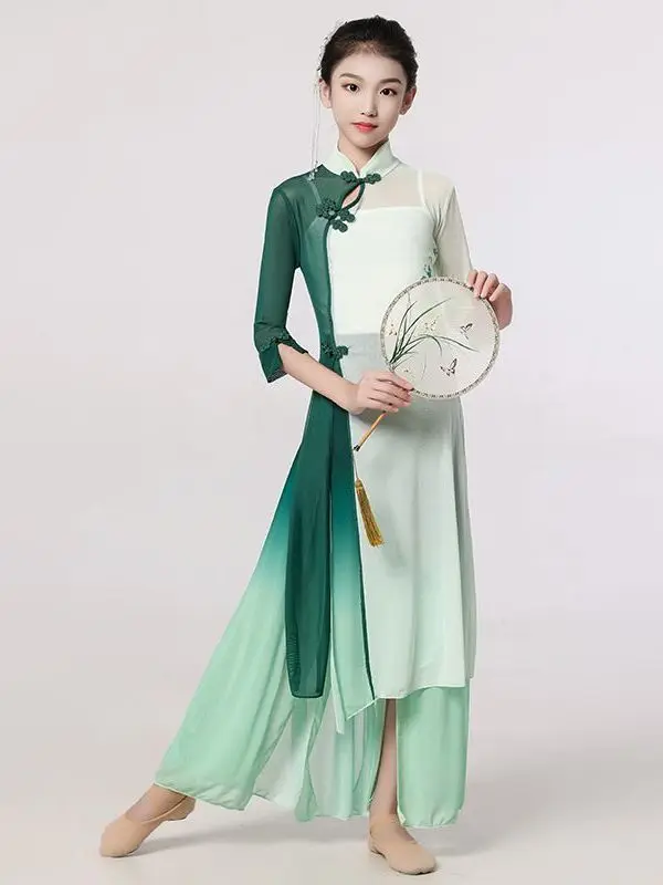 Adult And Children's Classical Dance Practice Clothes Yangko Dance National Hanfu Blouse Costume For Stage Performance Costume
Adult And Children's Classical Dance Practice Clothes Yangko Dance National Hanfu Blouse Costume For Stage Performance Costume