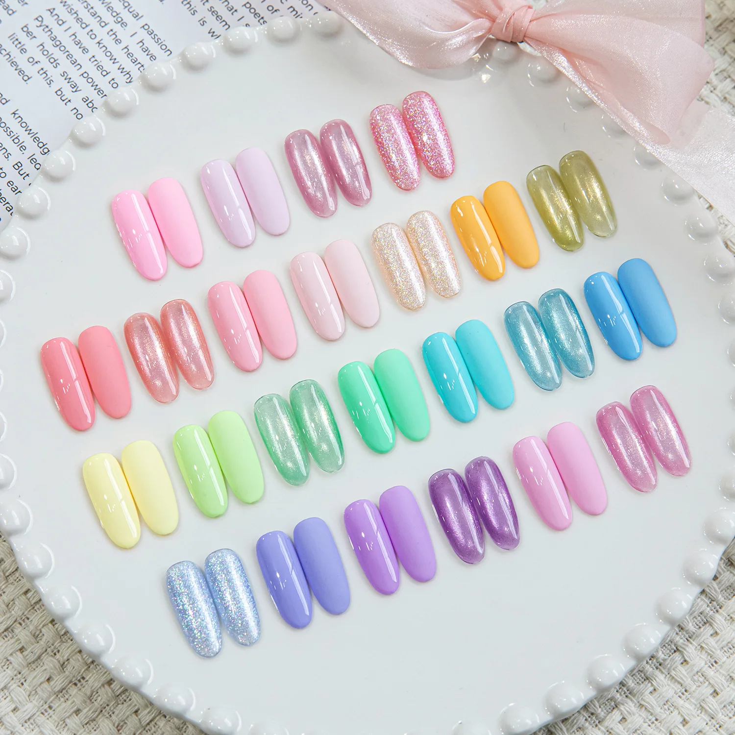 24 Colors Summer Cat Eye Magnetic Gel Nail Polish Macaron Solid Gel Nail Polish Glitter Magnetic UV/LED Soak Off Gel Varnishes
24 Colors Summer Cat Eye Magnetic Gel Nail Polish Macaron Solid Gel Nail Polish Glitter Magnetic UV/LED Soak Off Gel Varnishes