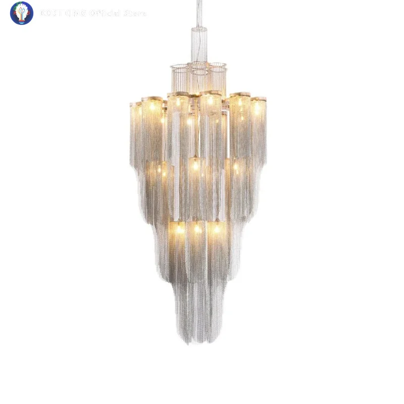 Подвесные светильники LED с алюминиевыми кистями для лестниц, дизайнерские золотые люстры и хромированные подвесные лампы в итальянском стиле для современного домашнего декора
Подвесные светильники LED с алюминиевыми кистями для лестниц, дизайнерские золотые люстры и хромированные подвесные лампы в итальянском стиле для современного домашнего декора