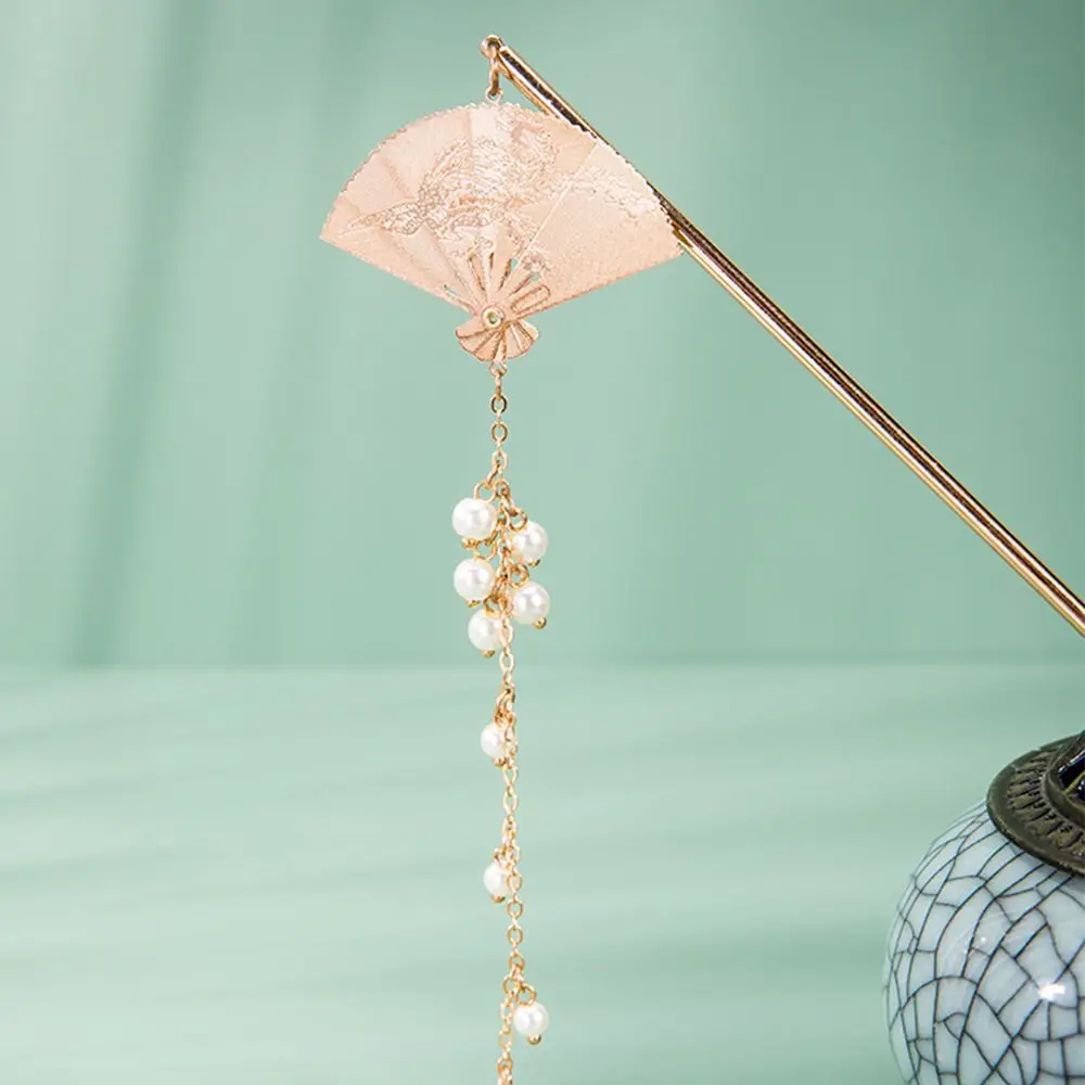 Elegant Wedding Alloy Gift Hair Fork Hairstyle Design Tool Chinese Style Hairpin Women Hair Accessories Fan Tassels Hair Stick
Elegant Wedding Alloy Gift Hair Fork Hairstyle Design Tool Chinese Style Hairpin Women Hair Accessories Fan Tassels Hair Stick