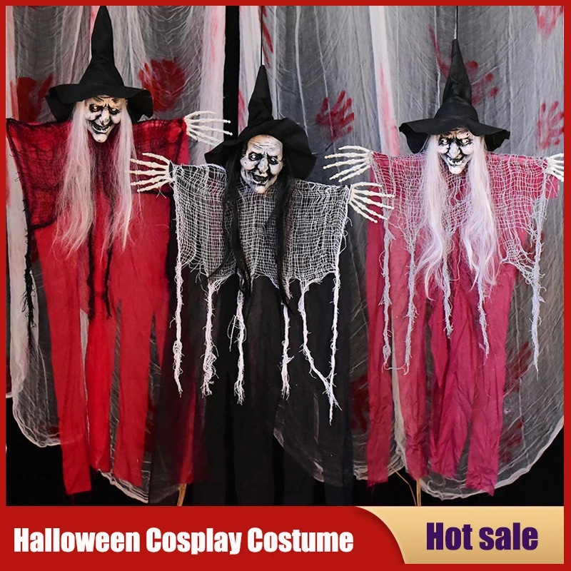 Halloween Horror Decoration Hanging Ghost Mummy Skull Hooded Gauze Witch Spooky Props Haunted House Party Cosplay Decor Pendant
Halloween Horror Decoration Hanging Ghost Mummy Skull Hooded Gauze Witch Spooky Props Haunted House Party Cosplay Decor Pendant