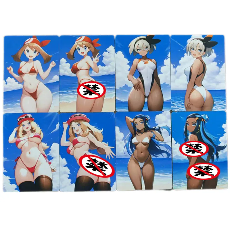 8pcs/set Sexy Card Pokémon Trainer Anime ACG 18+ Nude Card May Salina Comics Goddess Pokémon Collection Card Toys Gifts
8pcs/set Sexy Card Pokémon Trainer Anime ACG 18+ Nude Card May Salina Comics Goddess Pokémon Collection Card Toys Gifts
