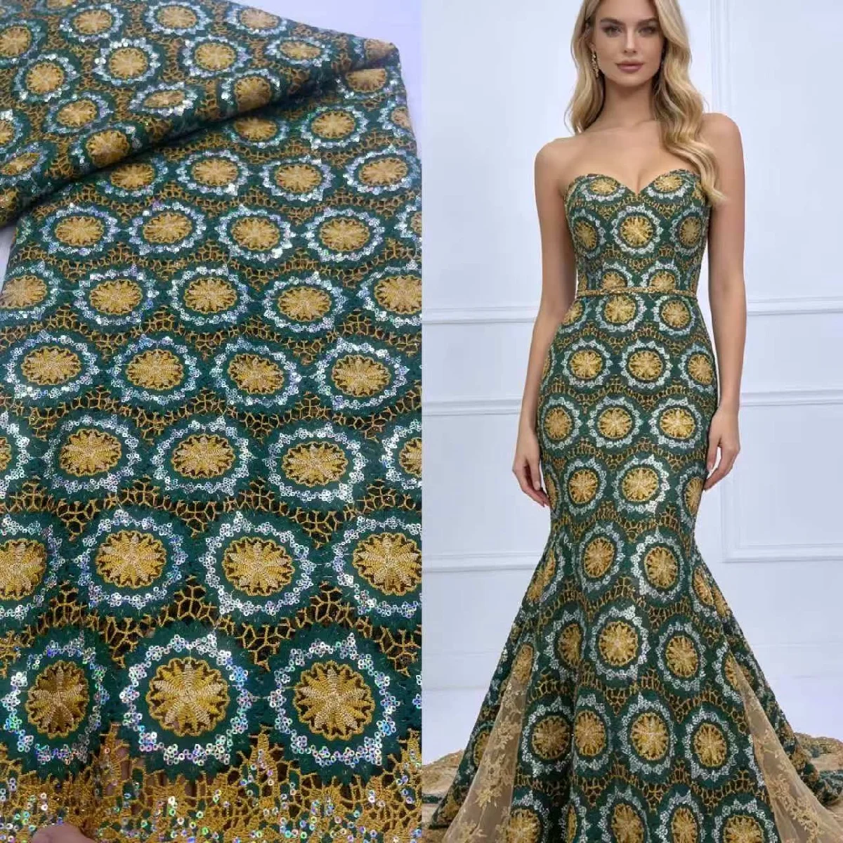 2026 High Quality african guipure Sequins Fabrics Luxury cord Lace Fabric African Lace For Wedding Dress Women
2026 High Quality african guipure Sequins Fabrics Luxury cord Lace Fabric African Lace For Wedding Dress Women