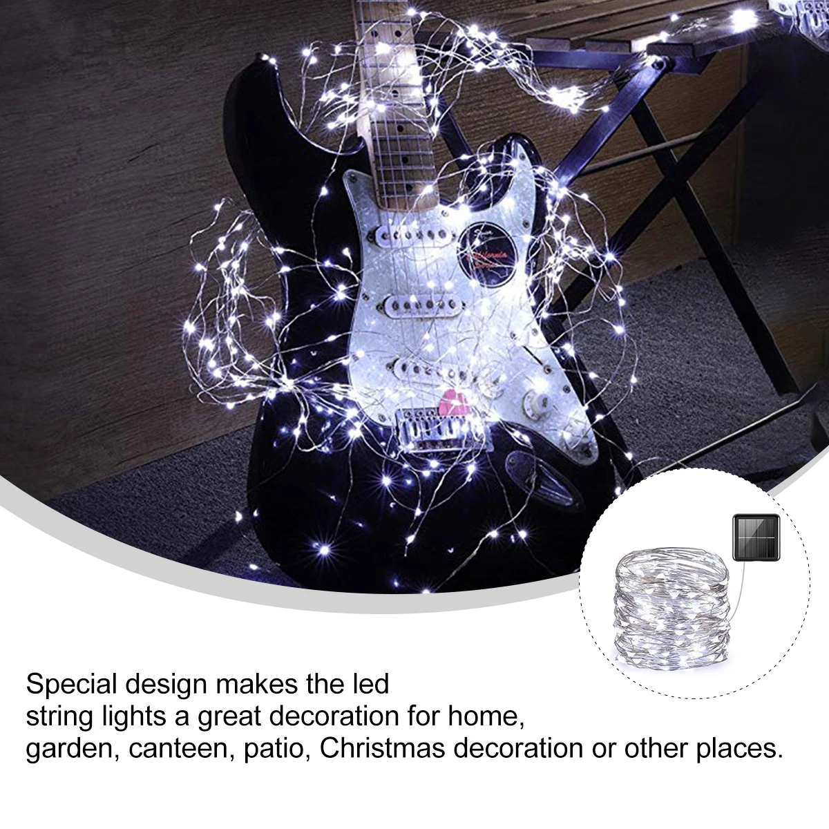 LED Light String 10M Solar Powered Outdoor Waterproof String Lights for Garden Yard Party Christmas Decoration Festival Lighting
LED Light String 10M Solar Powered Outdoor Waterproof String Lights for Garden Yard Party Christmas Decoration Festival Lighting