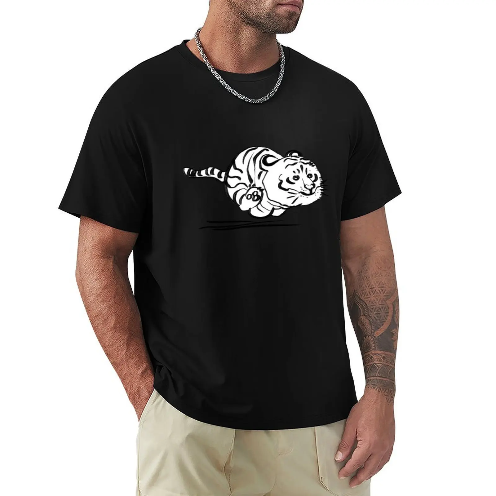 Happy White Tiger Cub Running T-Shirt boys whites new edition Anime t-shirt big and tall t shirts for men
Happy White Tiger Cub Running T-Shirt boys whites new edition Anime t-shirt big and tall t shirts for men