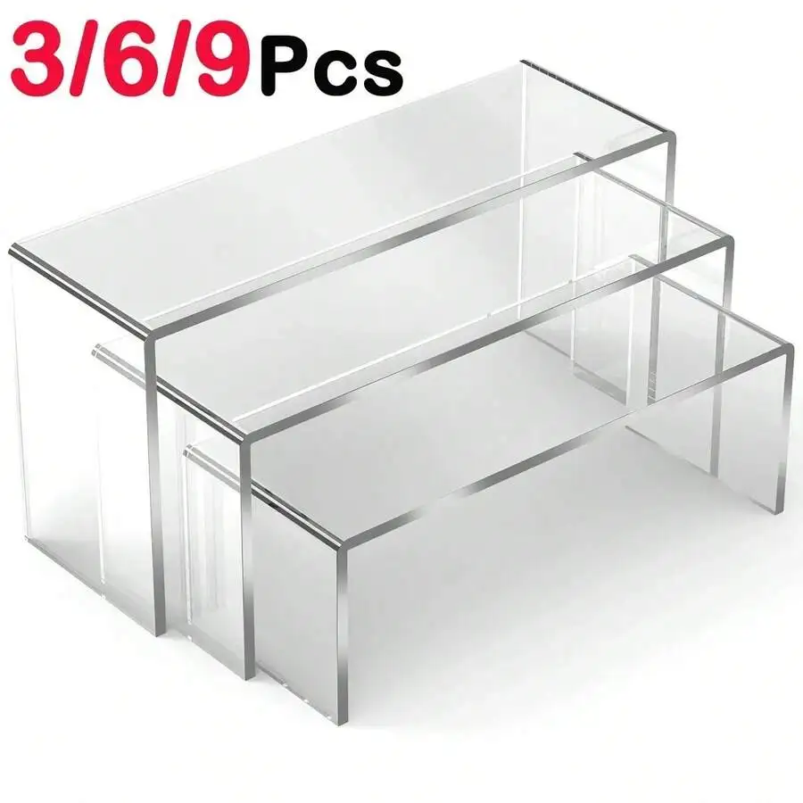 3/6pcs Acrylic Display Stand, Multi-Functional Transparent Mini Model Storage Rack, Suitable For Perfume, Dolls, Jewelry Decorat
3/6pcs Acrylic Display Stand, Multi-Functional Transparent Mini Model Storage Rack, Suitable For Perfume, Dolls, Jewelry Decorat