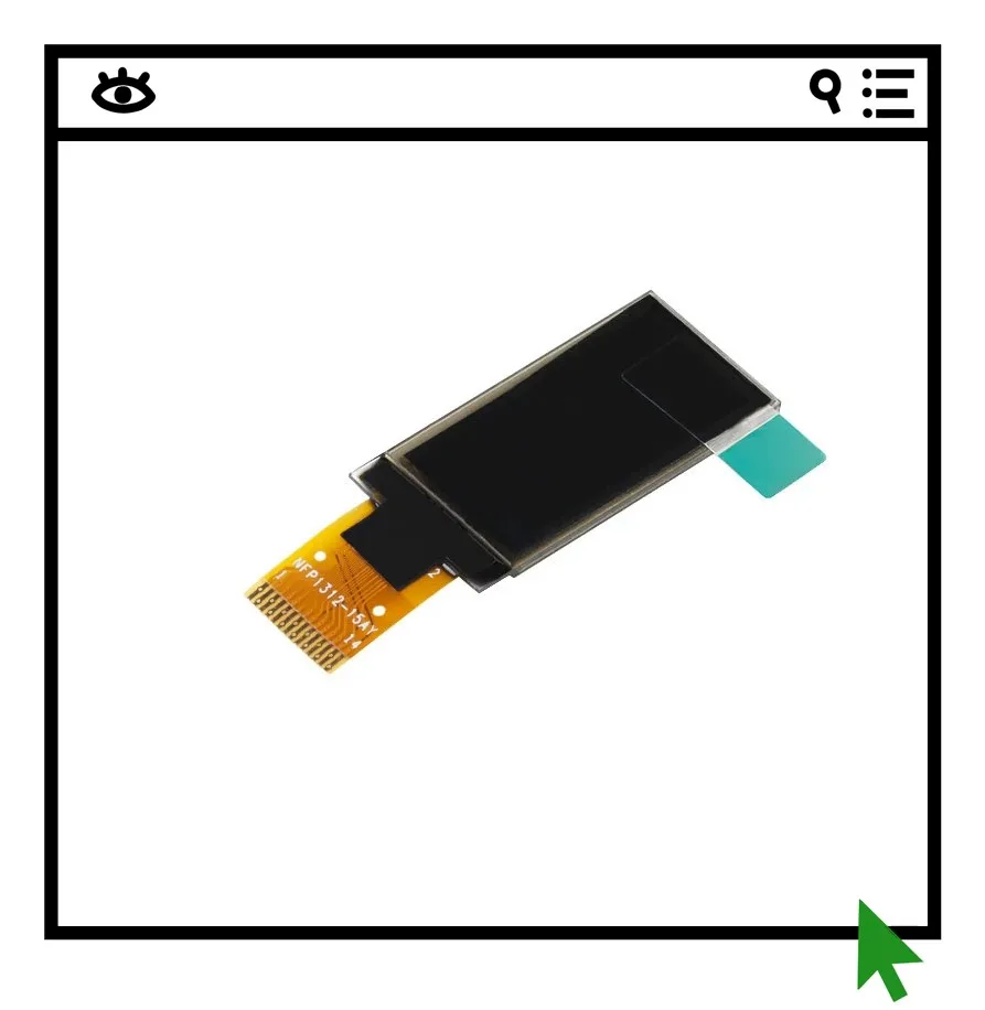 0.96-inch OLED naked screen vertical display LCD screen resolution 128 * 64 IIC interface SDD1312 driver
0.96-inch OLED naked screen vertical display LCD screen resolution 128 * 64 IIC interface SDD1312 driver