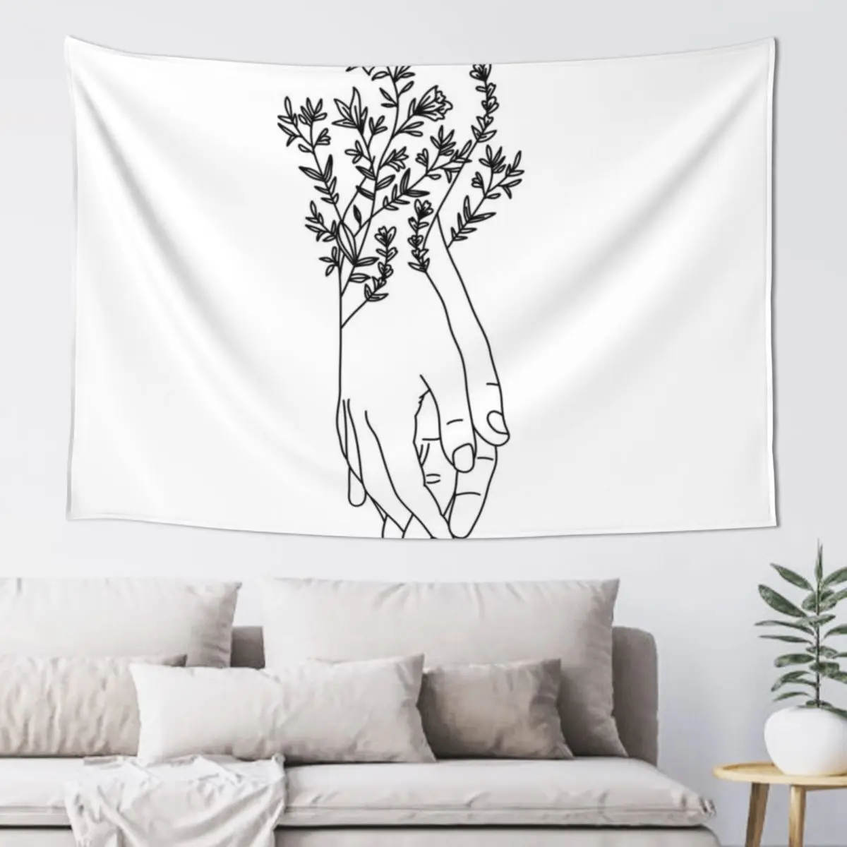 Flower Holding Hands Minimal Line Art Tapestry Carpet Wall Bedroom Decorations Room Ornaments Tapestry
Flower Holding Hands Minimal Line Art Tapestry Carpet Wall Bedroom Decorations Room Ornaments Tapestry