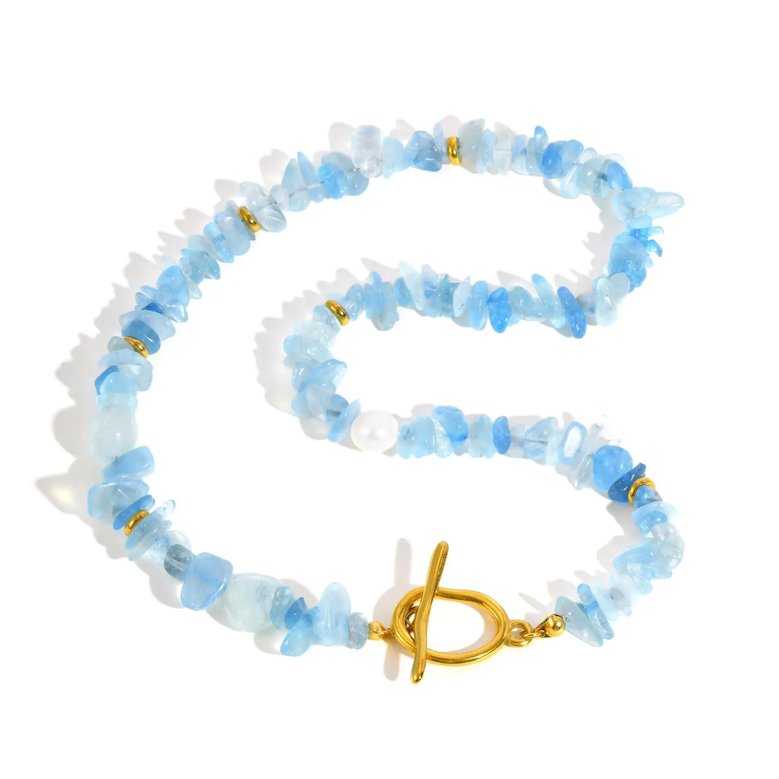 Handemade Creative Nature Stone Crystal Necklace for Women, Stainless Steel OT Clasp, Beach Summer Waterproof Jewelry
Handemade Creative Nature Stone Crystal Necklace for Women, Stainless Steel OT Clasp, Beach Summer Waterproof Jewelry