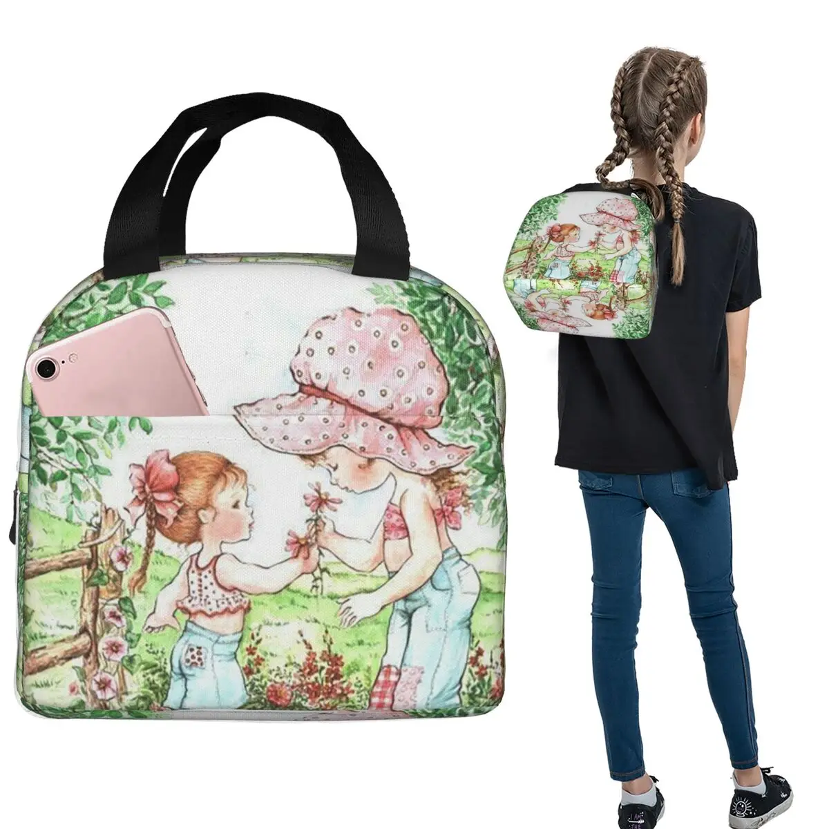 Изолированная сумка для обеда Sarah Kay для женщин и детей, портативные коробки для еды, термосумка для ланча
Изолированная сумка для обеда Sarah Kay для женщин и детей, портативные коробки для еды, термосумка для ланча