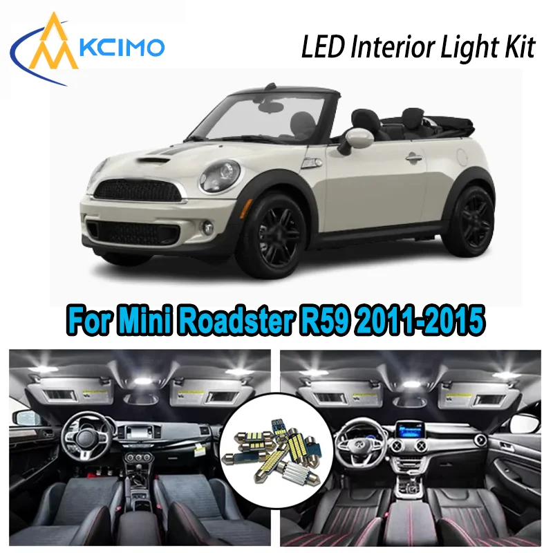 High-Quality LED Interior Kit for Mini Roadster R59 2011-2015 2012 2013 2014 Premium Error-Free Dome Map Trunk Automotive Lamps
High-Quality LED Interior Kit for Mini Roadster R59 2011-2015 2012 2013 2014 Premium Error-Free Dome Map Trunk Automotive Lamps