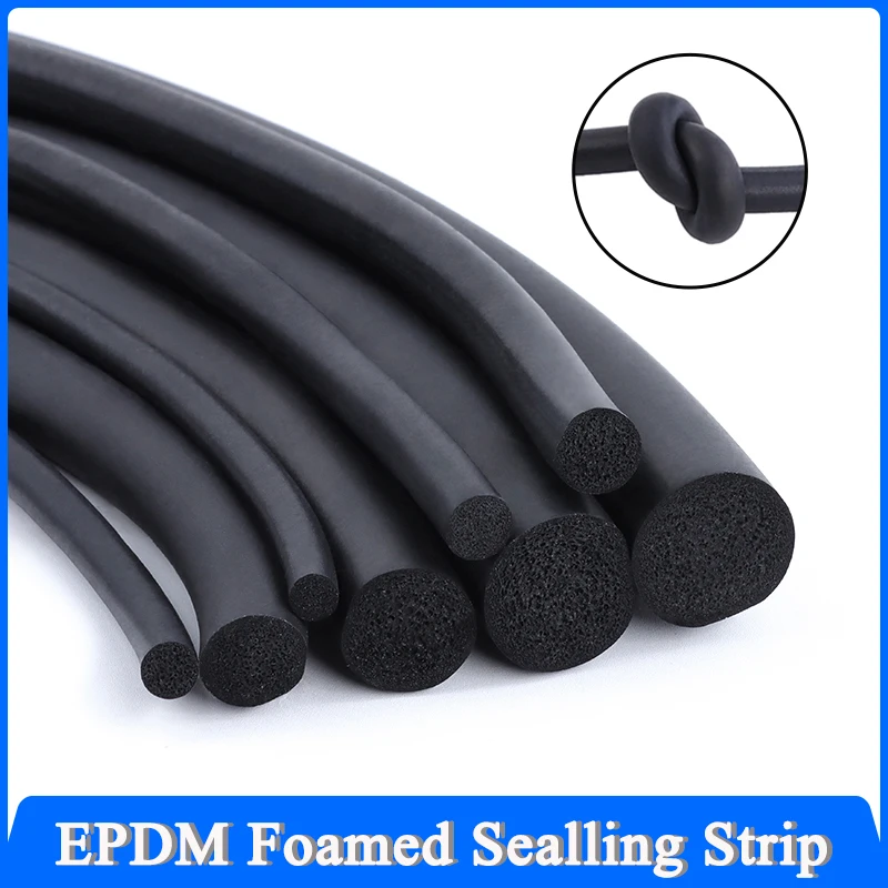 1/2/5M EPDM Foamed Rubber Sealling Strip 2/3/4/5/6/7/8/9/10/12/14/16/18/20mm Sound Proofing Dustproof O Type Round Seal Strips
1/2/5M EPDM Foamed Rubber Sealling Strip 2/3/4/5/6/7/8/9/10/12/14/16/18/20mm Sound Proofing Dustproof O Type Round Seal Strips