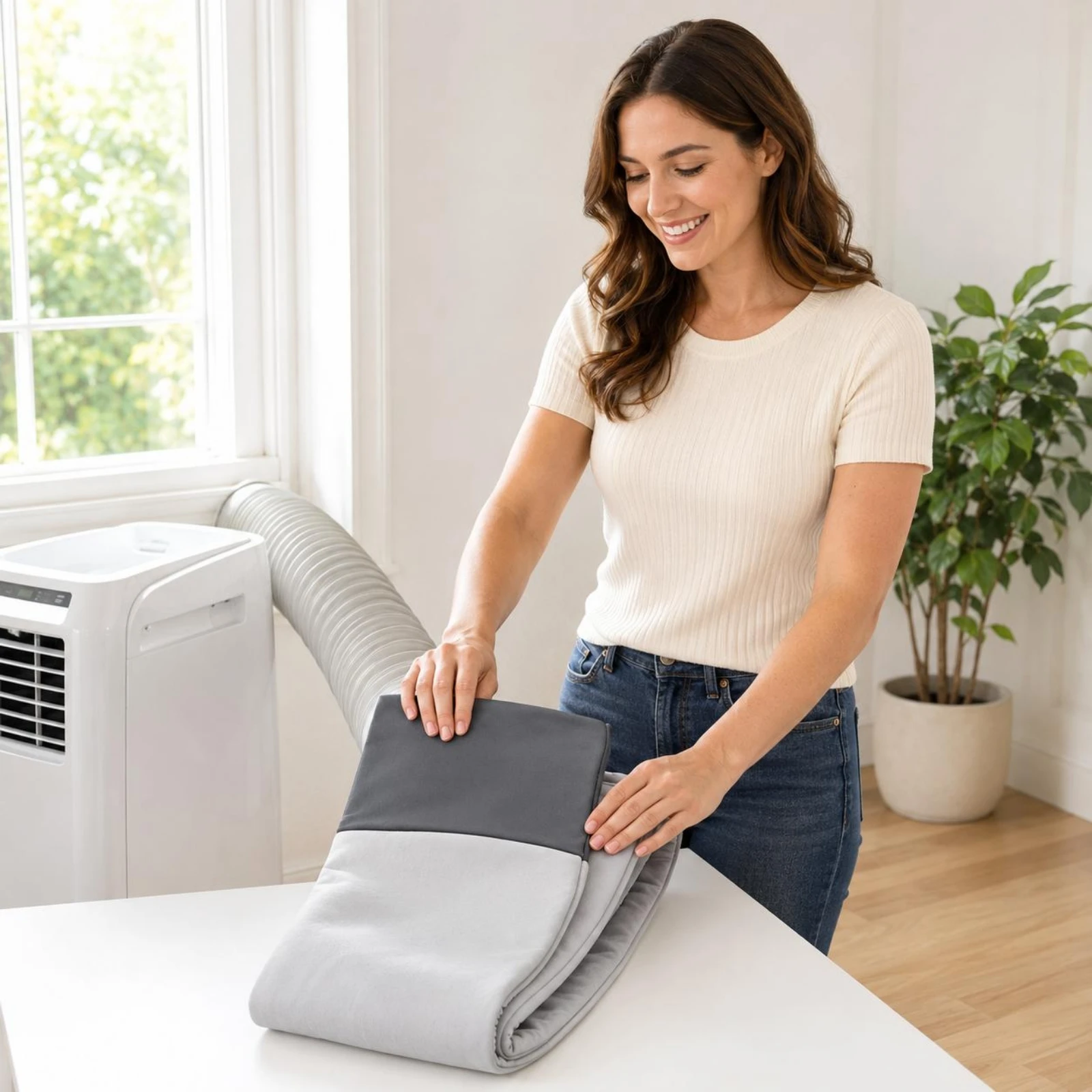 Air Conditioner Vent Hose Cover Thermal Insulation Air Conditioner Hose Sleeve Duct Vent Cover unsealedEnded Two-Tone Gray
Air Conditioner Vent Hose Cover Thermal Insulation Air Conditioner Hose Sleeve Duct Vent Cover unsealedEnded Two-Tone Gray