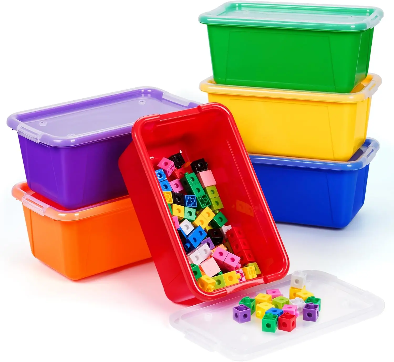 6 Quart Storage Bins with Lids, Plastic Latching Box for Classroom & Kids Toy Storage,Stackable Shoe
6 Quart Storage Bins with Lids, Plastic Latching Box for Classroom & Kids Toy Storage,Stackable Shoe