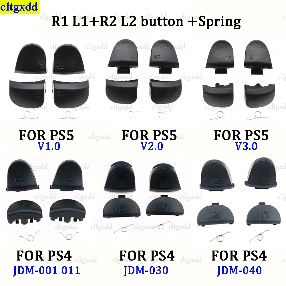 cltgxdd 1 set FOR PS5/PS4 JDM JDS 001 011 030 040 050 055,R1 L1 R2 L2 Button V1.0 V2.0 V3.0Button accessories with springs
cltgxdd 1 set FOR PS5/PS4 JDM JDS 001 011 030 040 050 055,R1 L1 R2 L2 Button V1.0 V2.0 V3.0Button accessories with springs