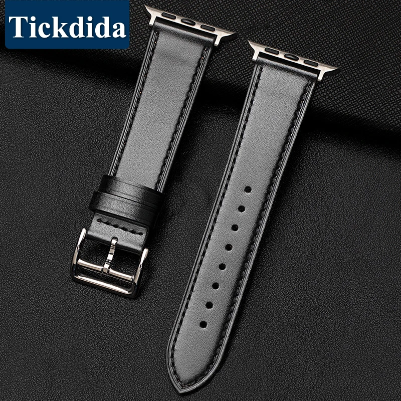 Genuine Leather Strap for Apple Watch Band Ultra 2 49mm 45mm 44mm 42mm 41mm 40mm Watchband Belt Bracelet IWatch Series 9 8 7 Se
Genuine Leather Strap for Apple Watch Band Ultra 2 49mm 45mm 44mm 42mm 41mm 40mm Watchband Belt Bracelet IWatch Series 9 8 7 Se